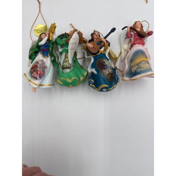 Danbury Mint HEAVENLY ANGELS Christmas Ornaments-Complete Set of 12 in Box Tags - Picture 3 of 6